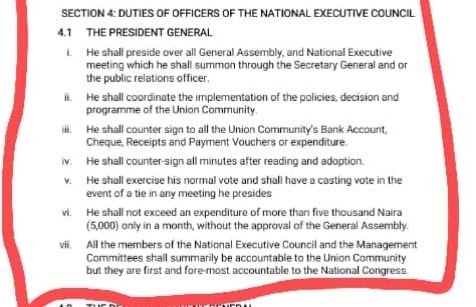 How PG in Aninri singlehandedly rewrites Town Union’s Constitution to suit his greed (PHOTOS)