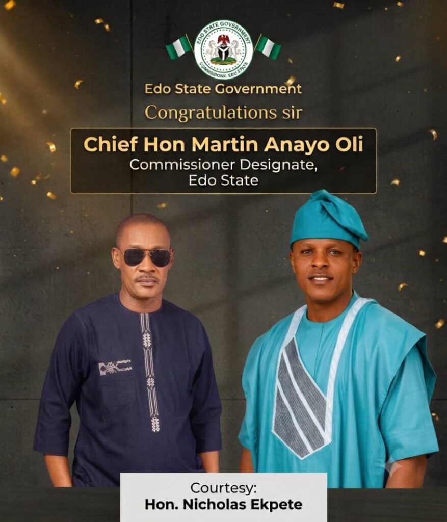 Featured image for Ekpete Congratulates Oli, new Edo Commissioner-Designate
