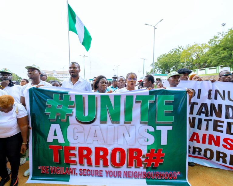 Featured image for Reactions as Gov Mbah support youths’ match against terrorism