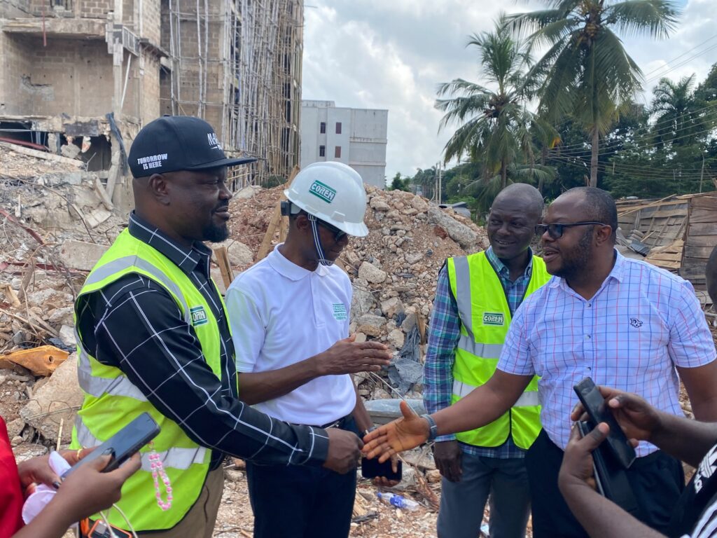 Featured image for “I’ll push for stronger COREN,” Hon Ede to Enugu residents as panic over collapsed building continues