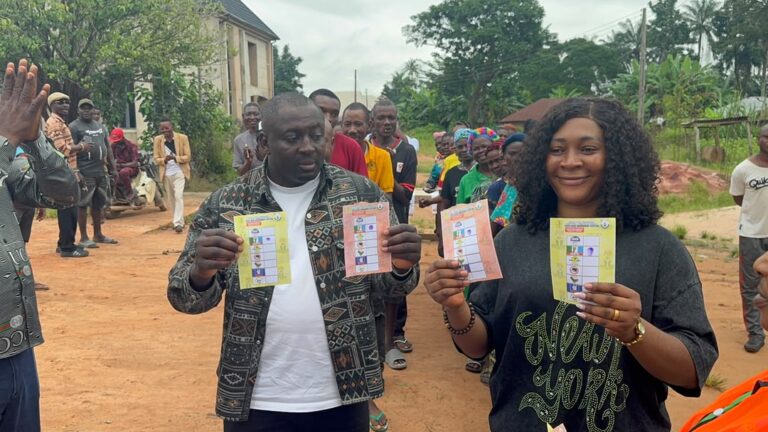 Featured image for Enugu LG Elections: Prince Ugochukwu Nwanjoku casts his vote at Ohofia Oduma