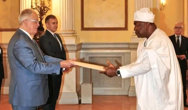 Former Governor Ifeanyi Ugwuanyi has officially submitted his letter of credence to the Hellenic Republic, Greece
